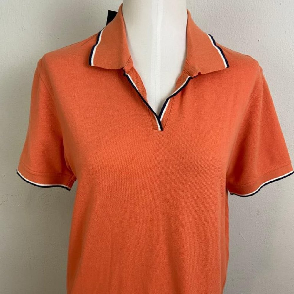 Izod 100% Cotton Silk Women Polo Shirt Sport Tennis Sport Boutique